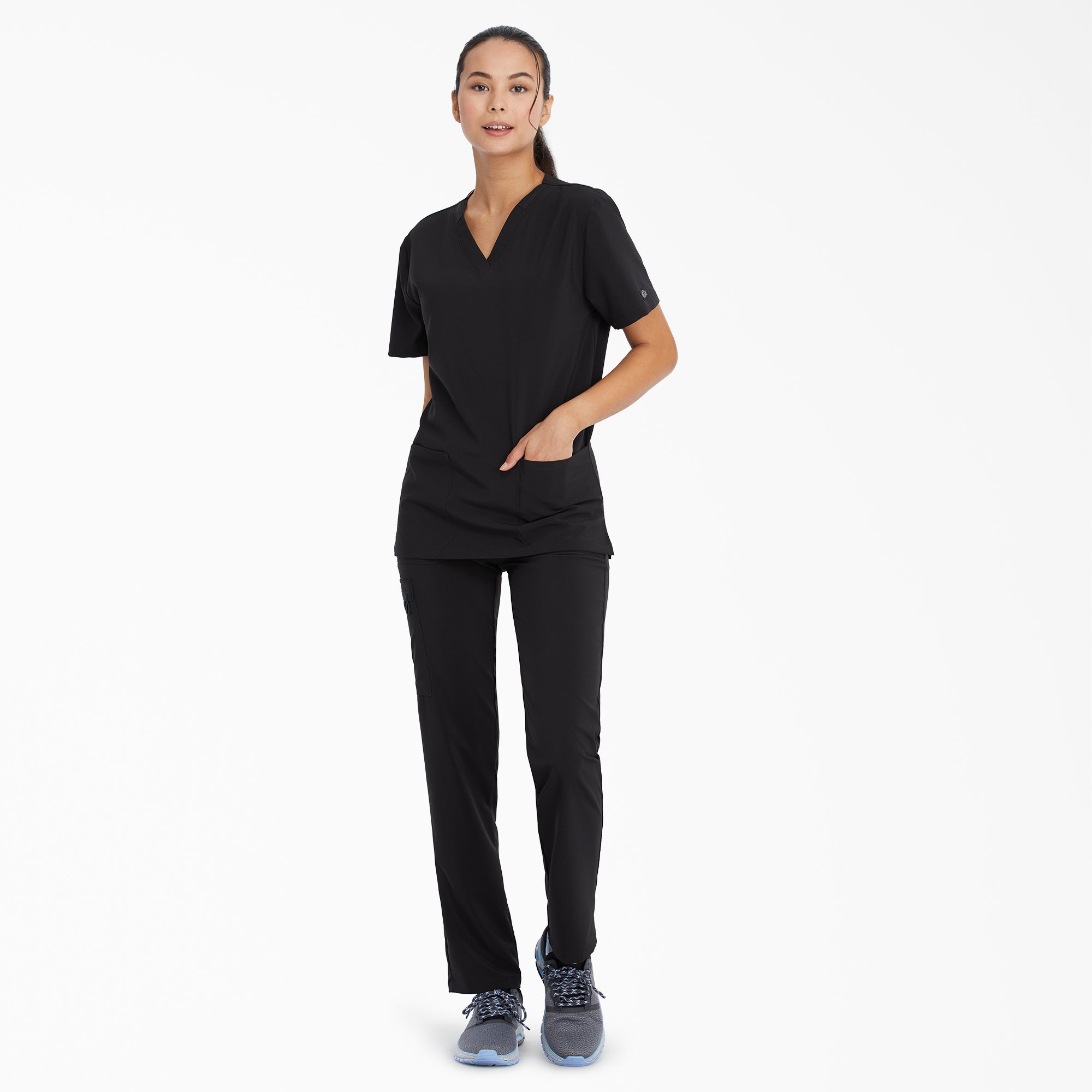 "Unisex EDS Essentials V-Neck Scrub Top"