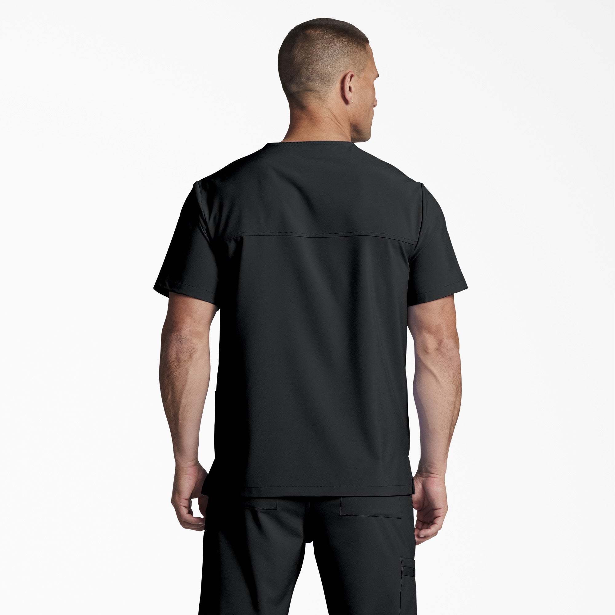 "Unisex EDS Essentials V-Neck Scrub Top"