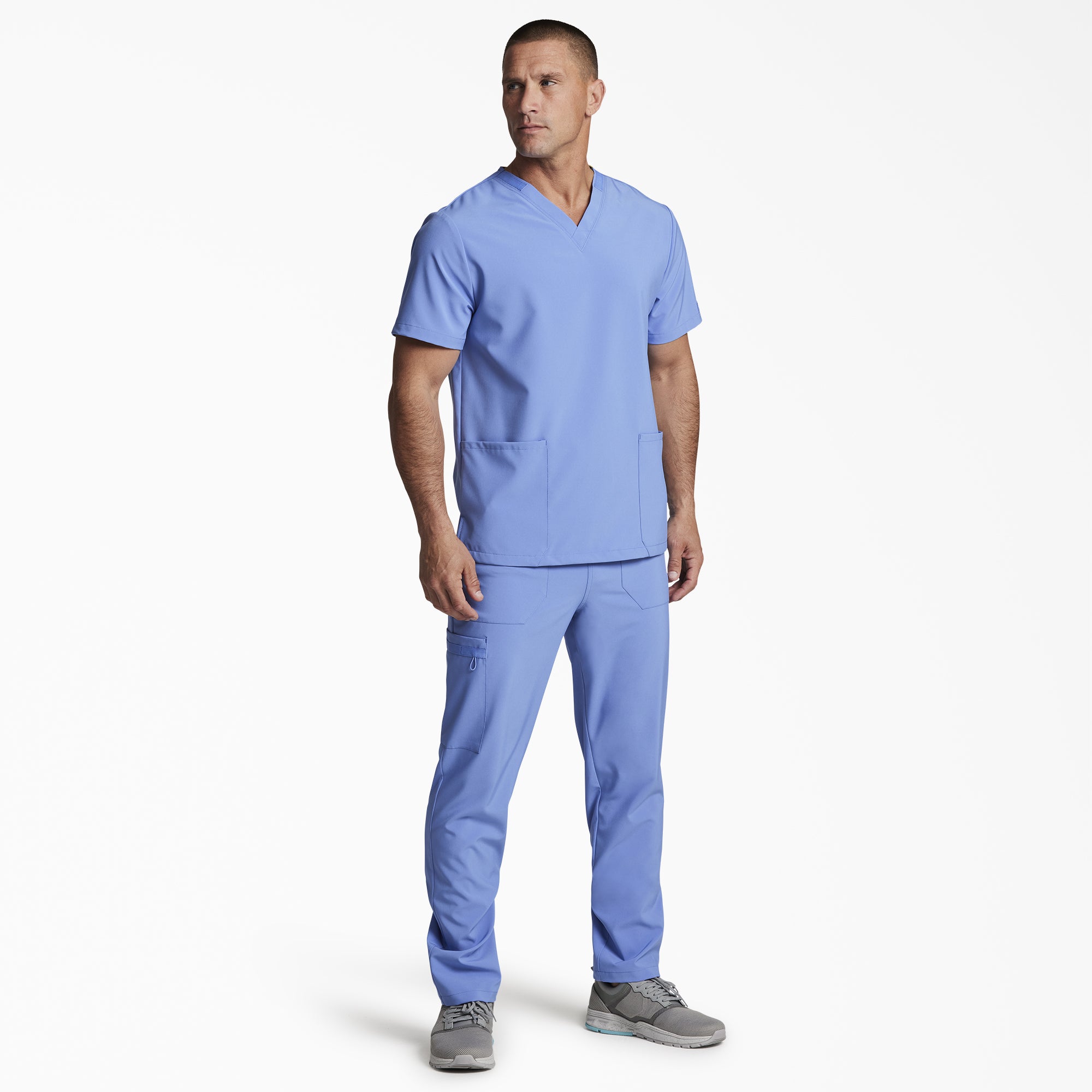 "Unisex EDS Essentials V-Neck Scrub Top"