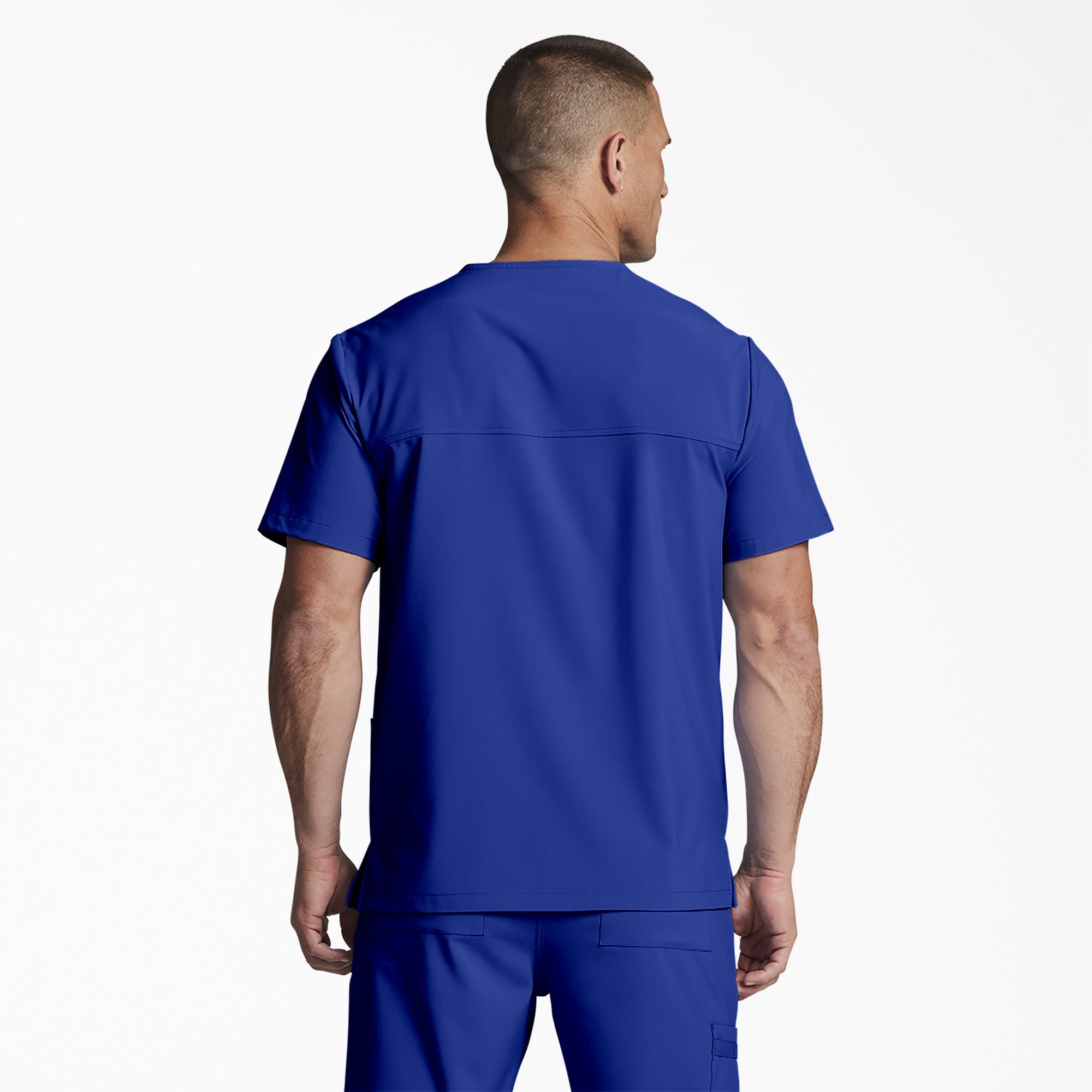 "Unisex EDS Essentials V-Neck Scrub Top"