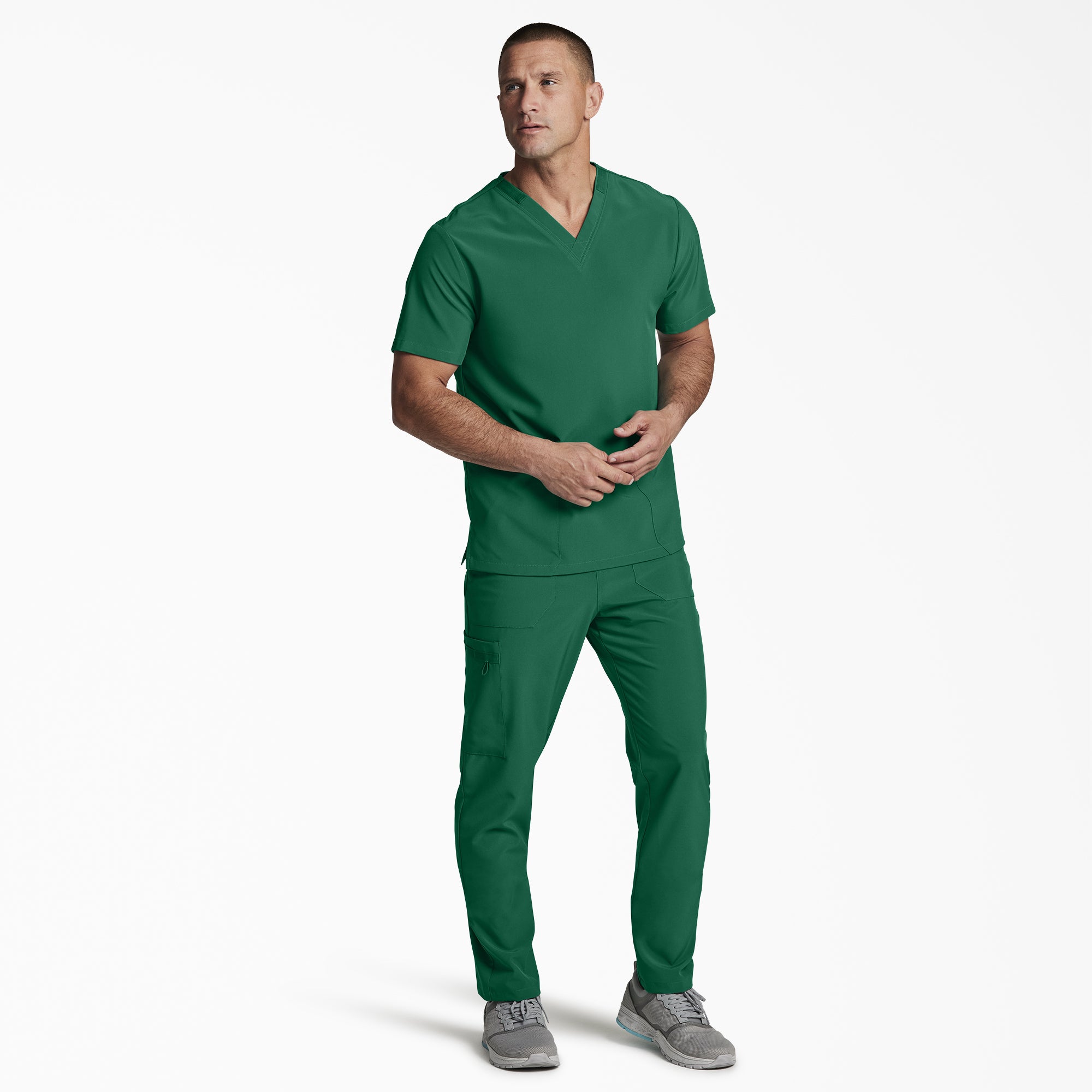 "Unisex EDS Essentials V-Neck Scrub Top"
