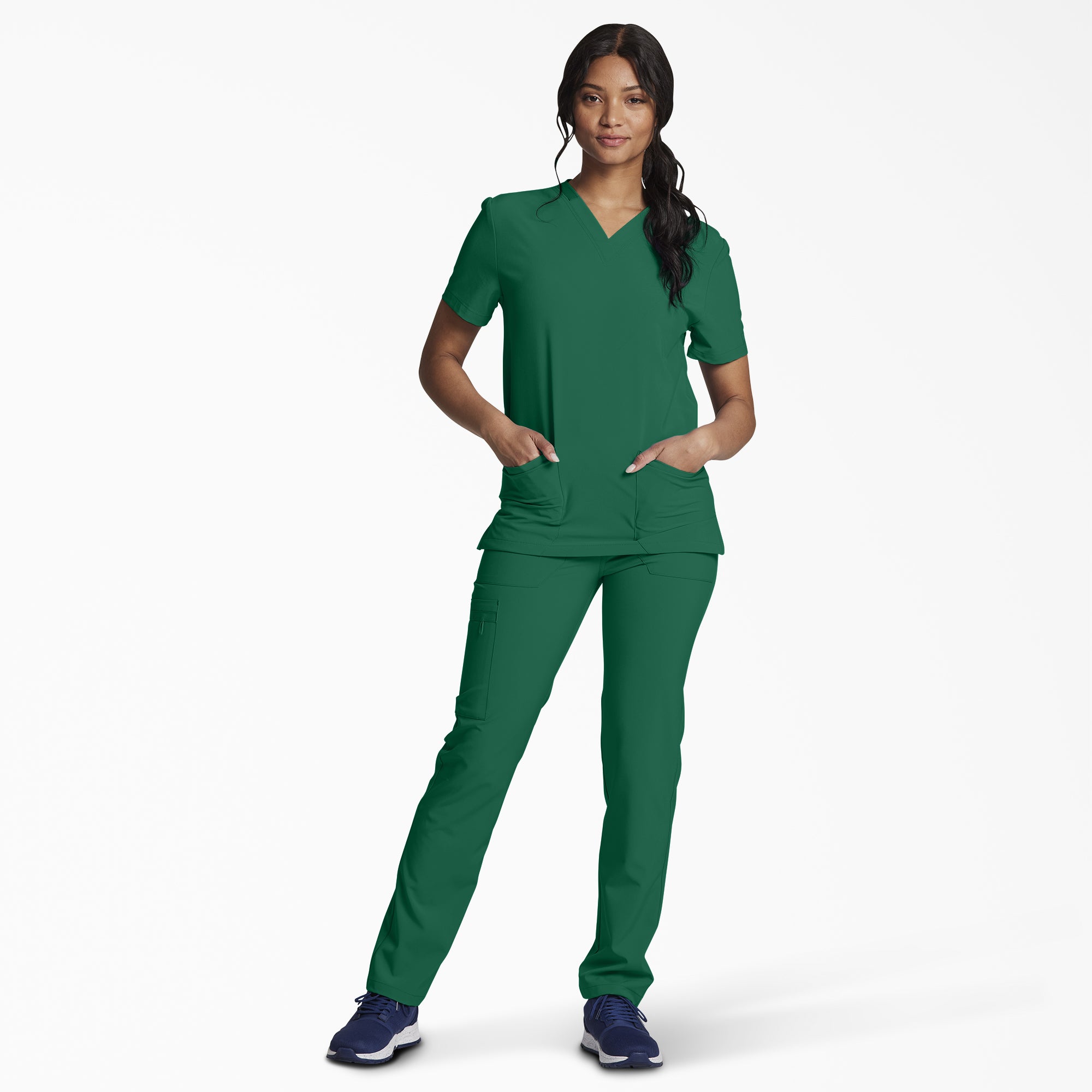 "Unisex EDS Essentials V-Neck Scrub Top"
