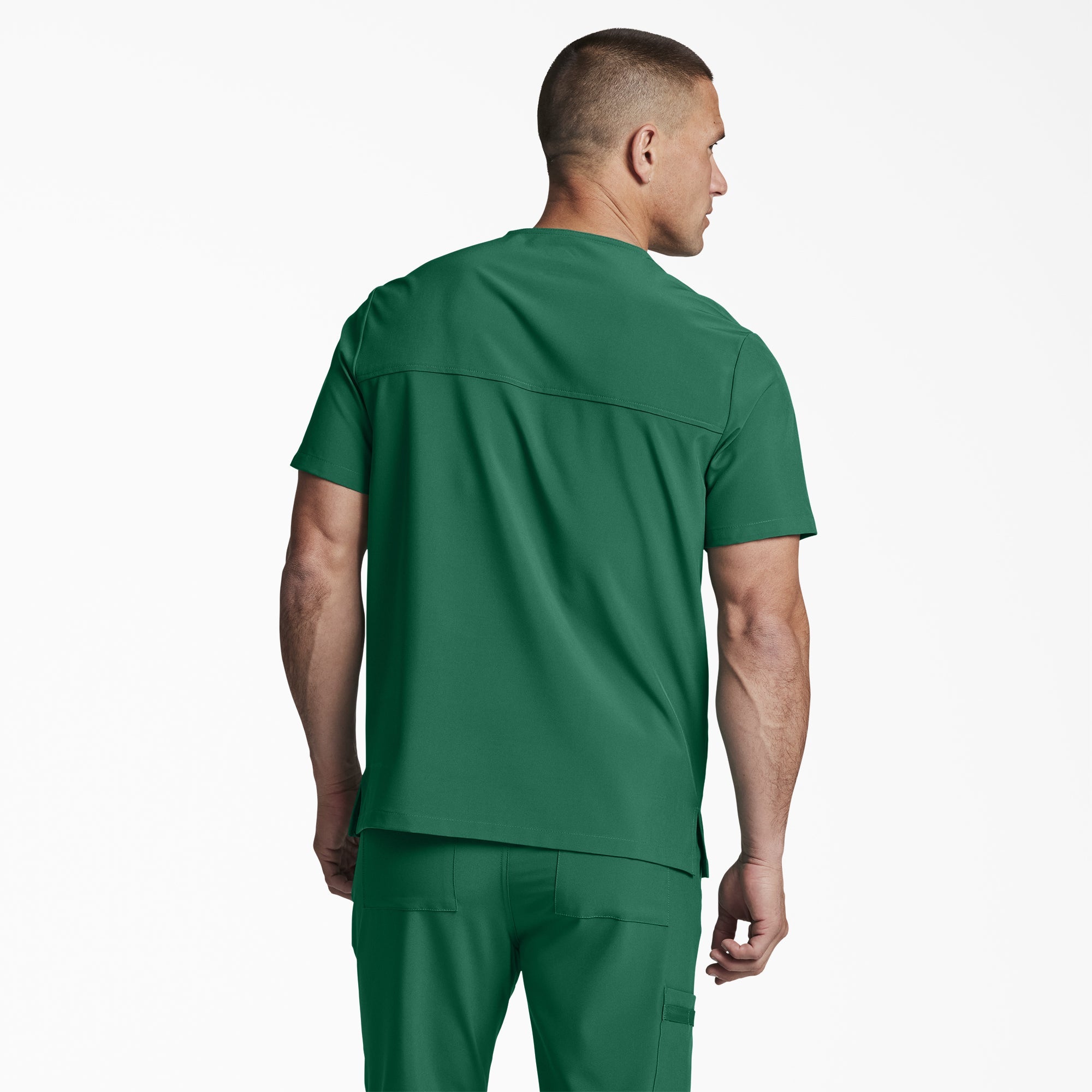 "Unisex EDS Essentials V-Neck Scrub Top"