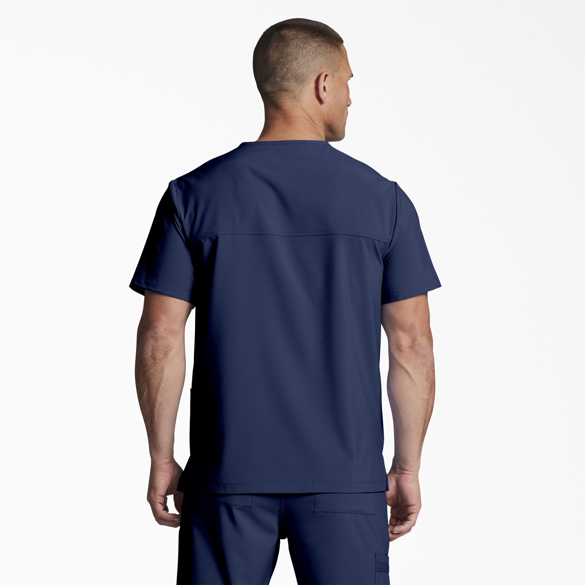 "Unisex EDS Essentials V-Neck Scrub Top"
