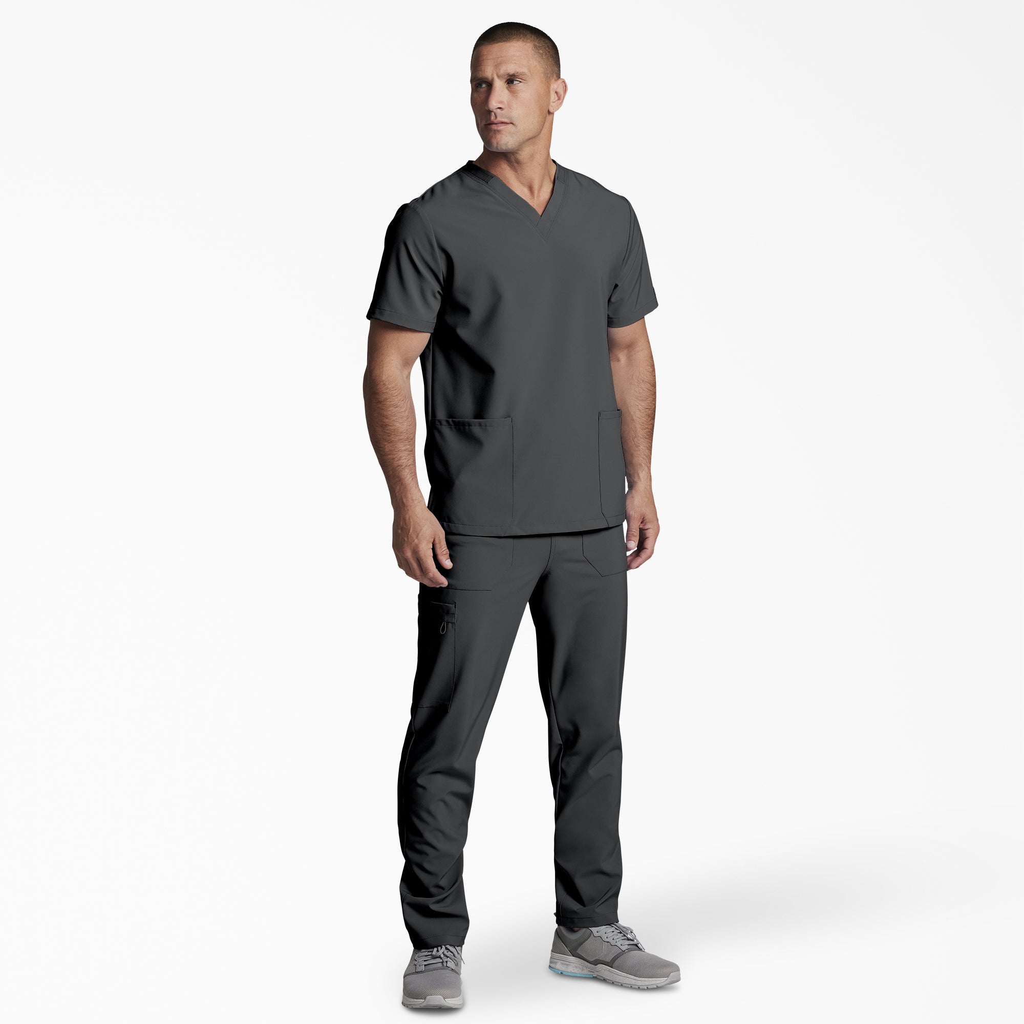 "Unisex EDS Essentials V-Neck Scrub Top"