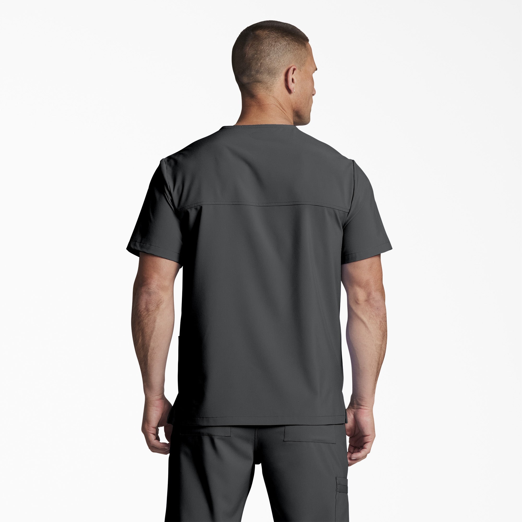 "Unisex EDS Essentials V-Neck Scrub Top"