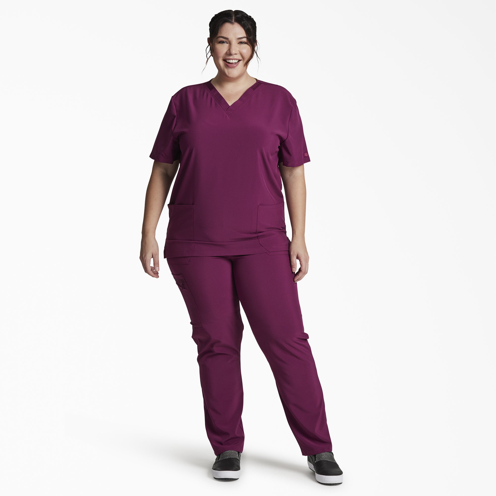 "Unisex EDS Essentials V-Neck Scrub Top"