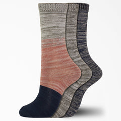 "Women's Soft Marl Crew Socks, Size 6-9, 3-Pack"