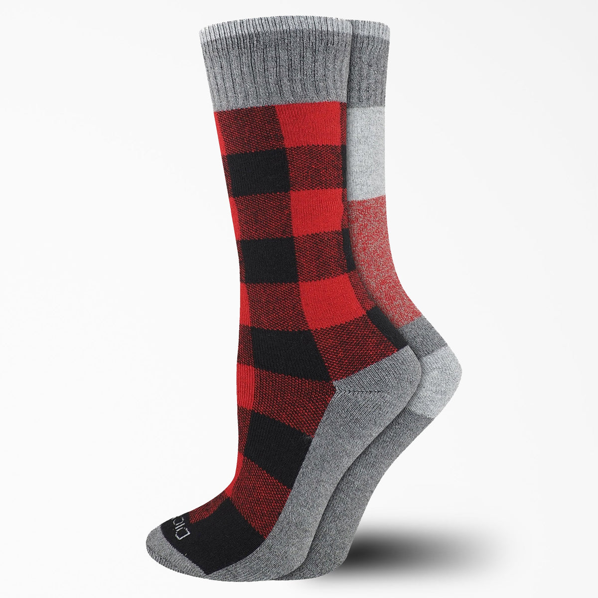 "Women's Thermal Plaid Crew Socks, Size 6-9, 2-Pack"