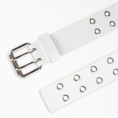 "Women's Leather Double Grommet Belt"