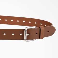 "Women's Perforated Leather Belt"