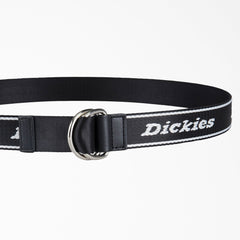 "Women's D-Ring Logo Print Web Belt"