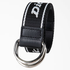 "Women's D-Ring Logo Print Web Belt"