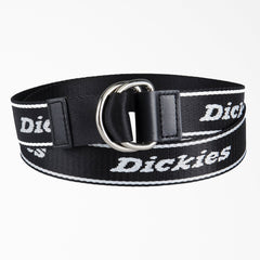 "Women's D-Ring Logo Print Web Belt"