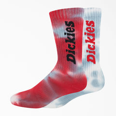 "Tie-Dye Crew Socks, Size 6-12, 2-Pack"