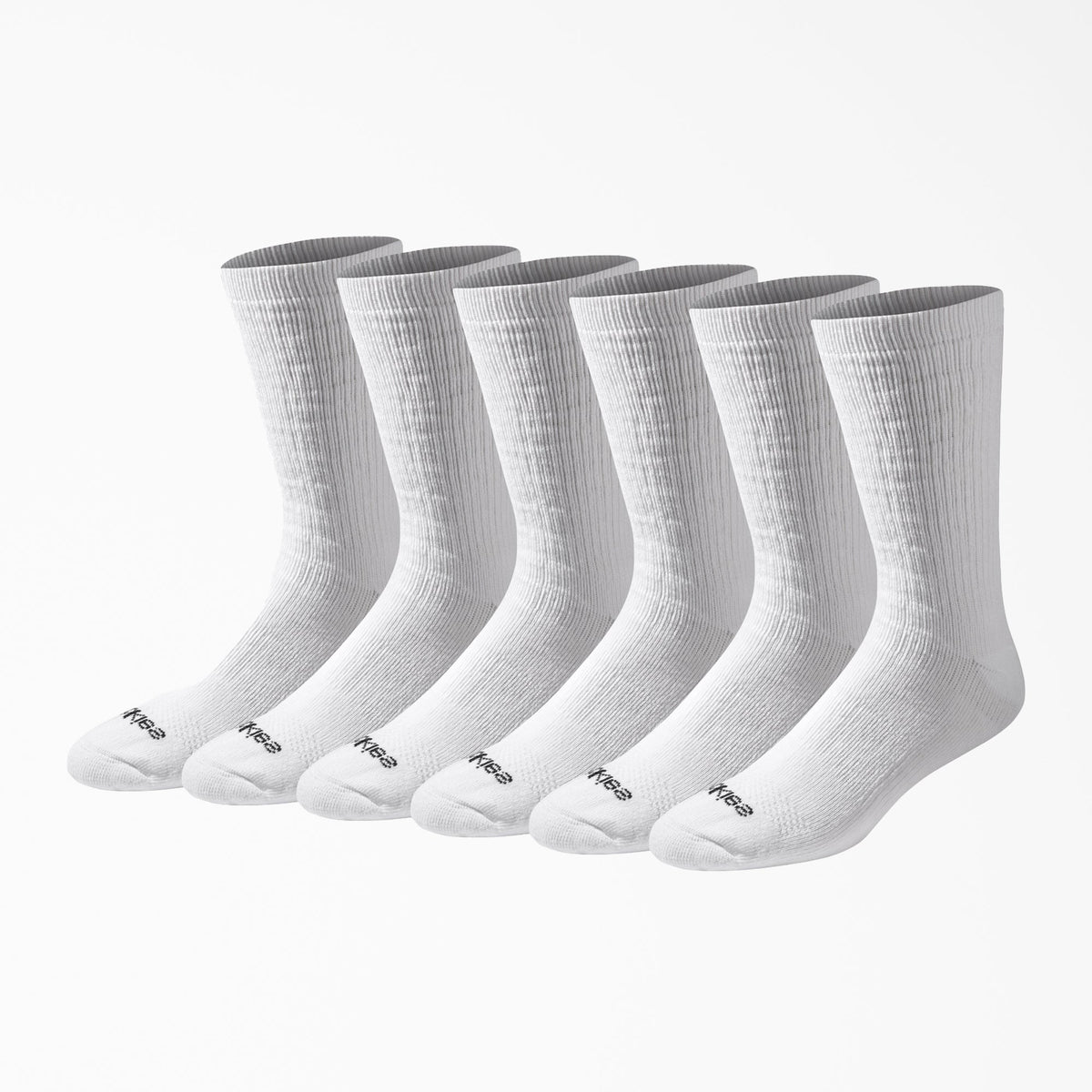 "Dri-Tech Cushion Crew Socks, Size 6-12, 6-Pack"