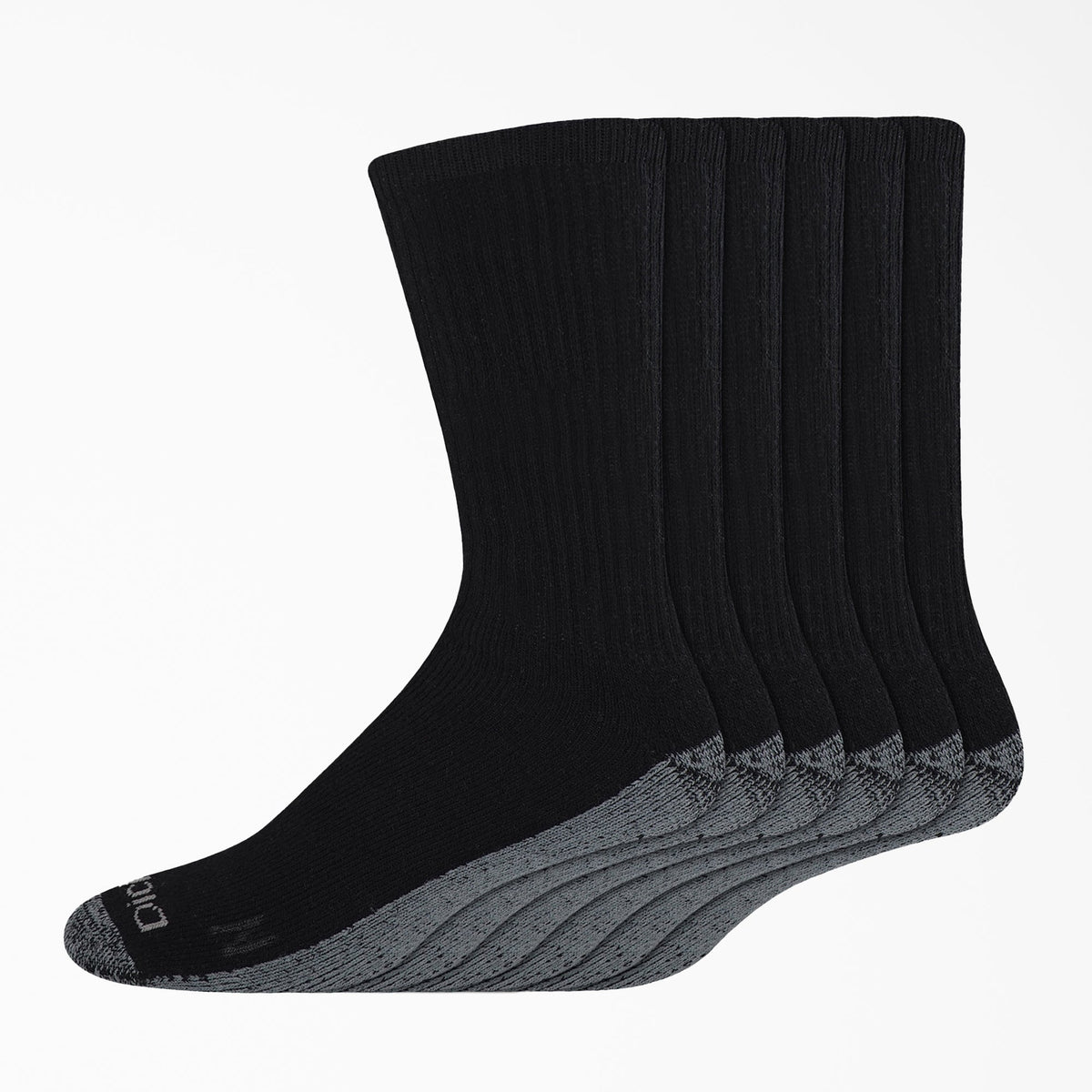 "Work Crew Socks, Size 6-12, 6-Pack"