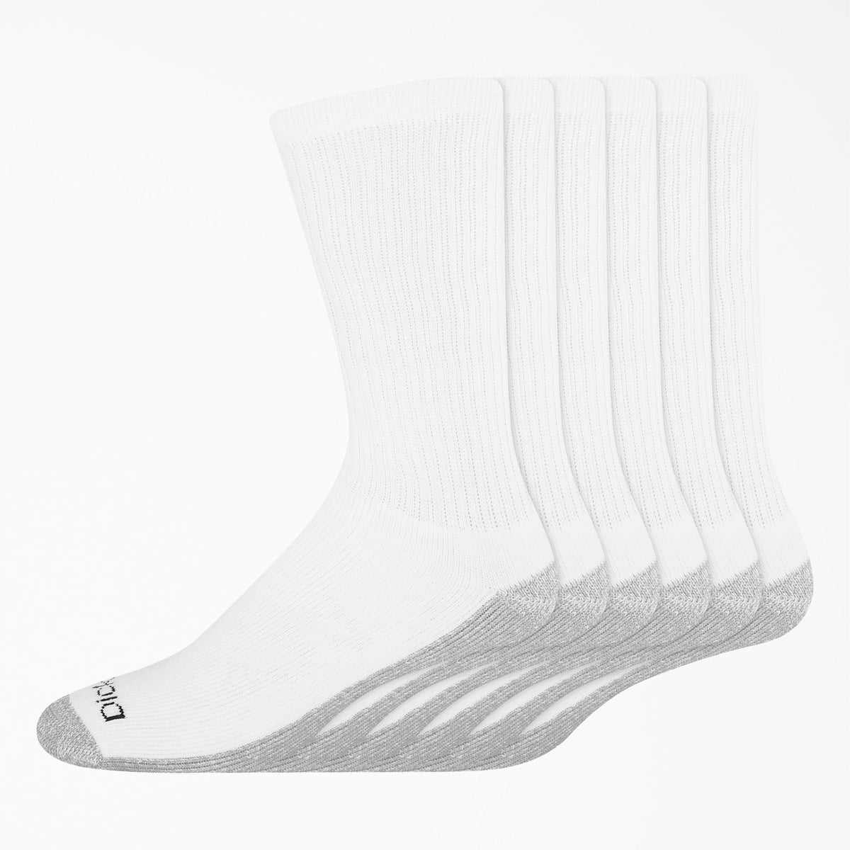 "Work Crew Socks, Size 12-15, 6-Pack"