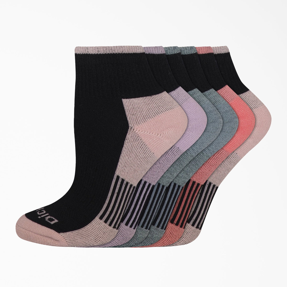 "Women's Dri-Tech Quarter Socks, Size 6-9, 6-Pack"