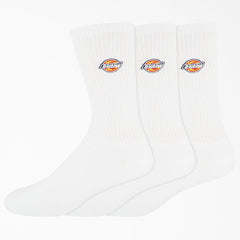 "Dickies Embroidered Crew Socks, Size 6-12, 3-Pack"