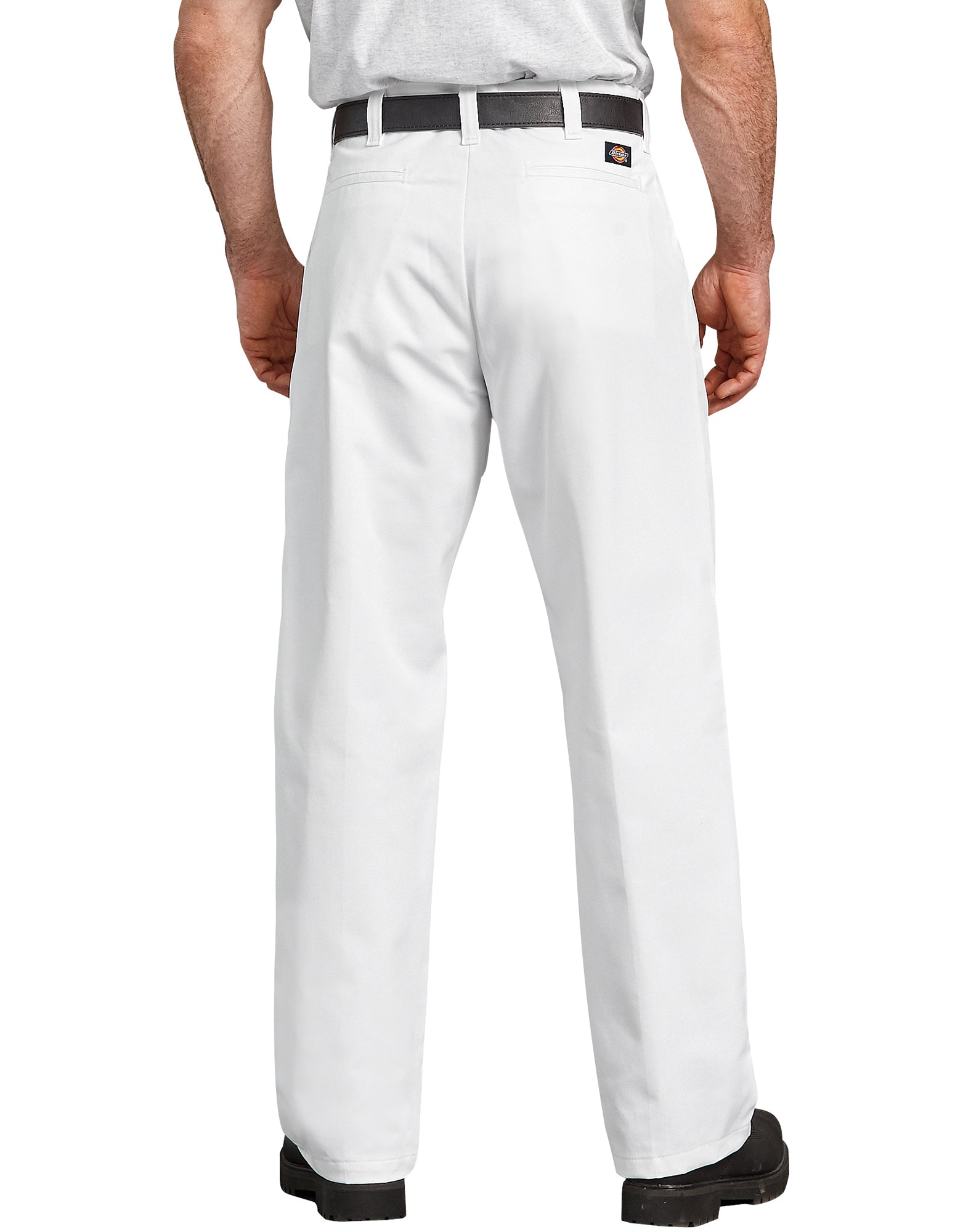 "Industrial Relaxed Fit Flat Front Pants"
