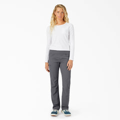 "Women's Cooling Relaxed Straight Fit Roll-Up Pants"