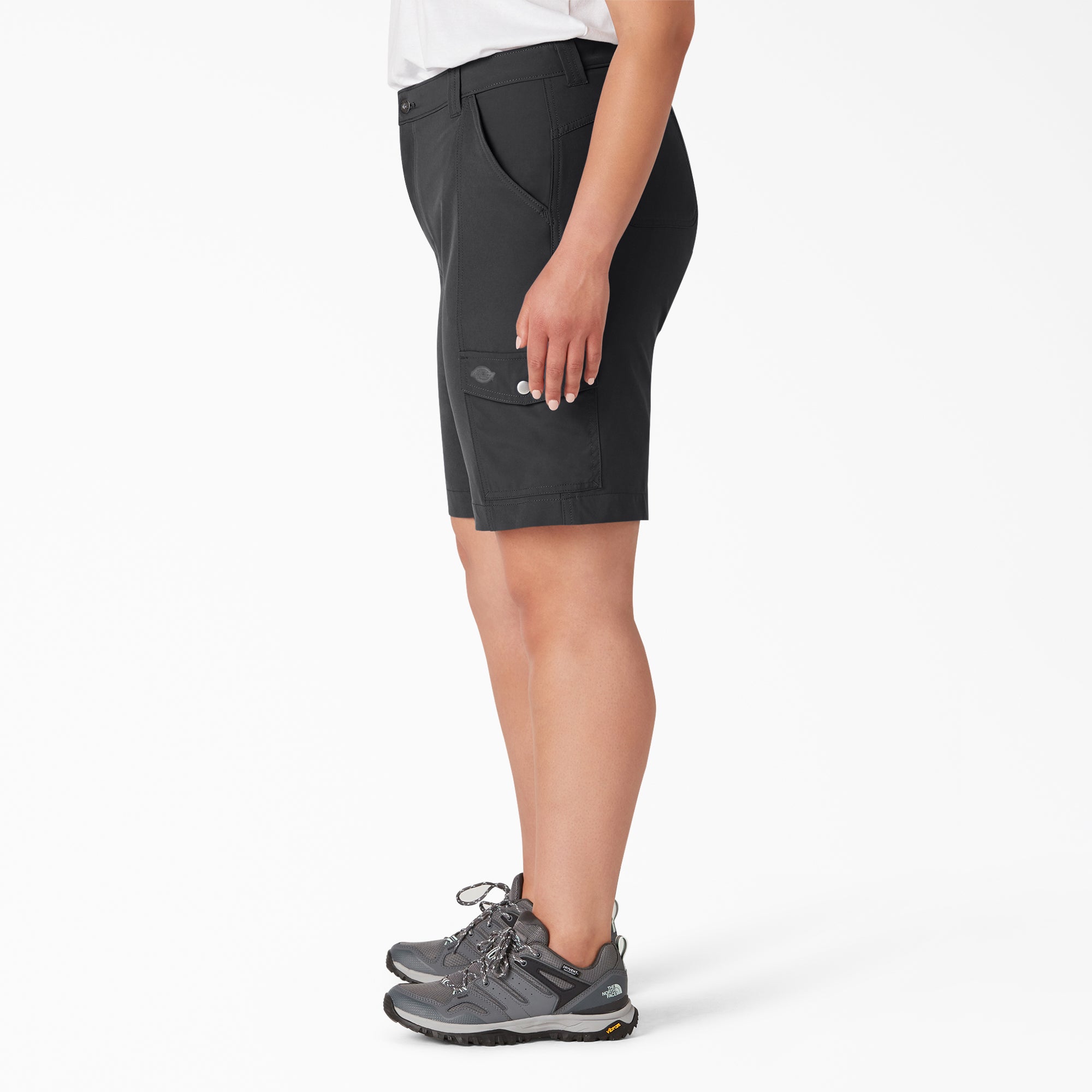 "Women's Plus Cooling Slim Fit Cargo Shorts, 10"""