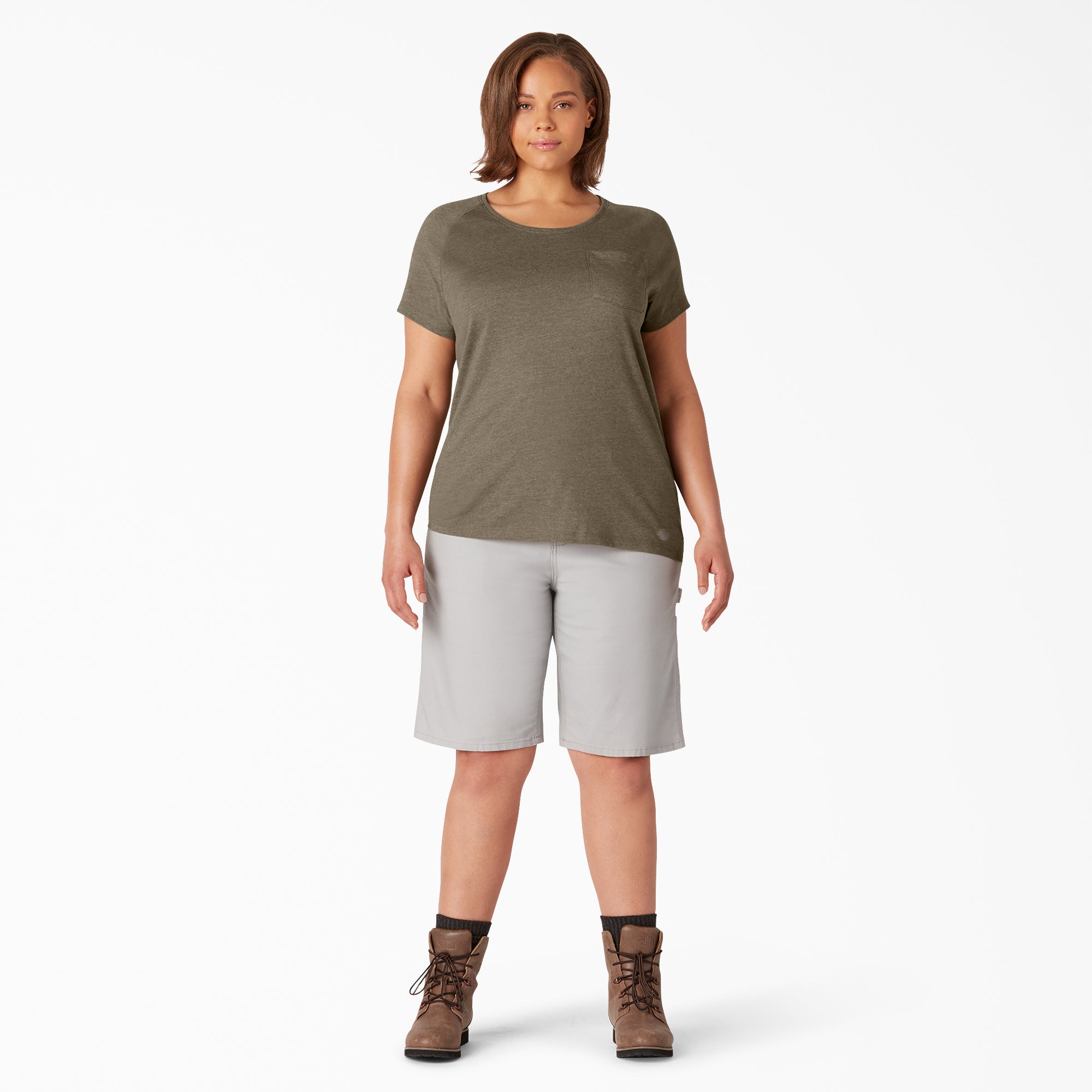 "Women's Plus Cooling Short Sleeve Pocket T-Shirt"