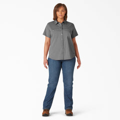 "Women's Plus Cooling Short Sleeve Work Shirt"