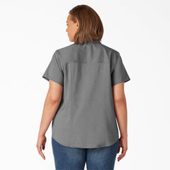 "Women's Plus Cooling Short Sleeve Work Shirt"