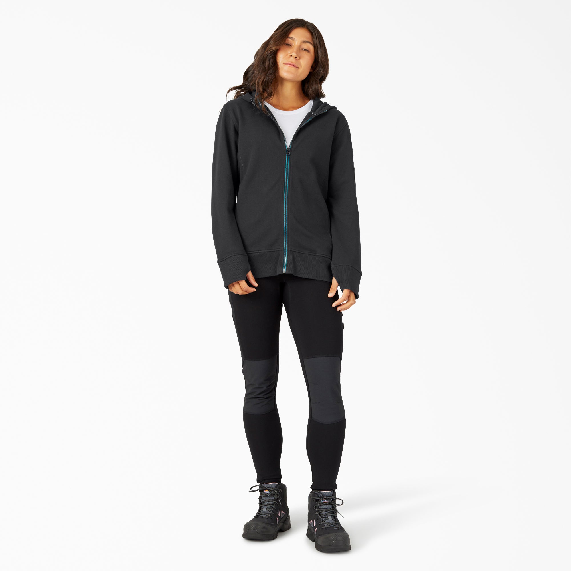 "Women's Performance Workwear Full Zip Fleece Hoodie"