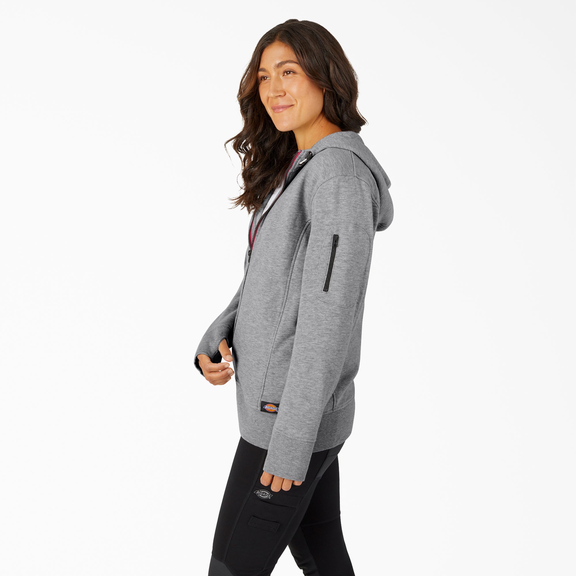 "Women's Performance Workwear Full Zip Fleece Hoodie"