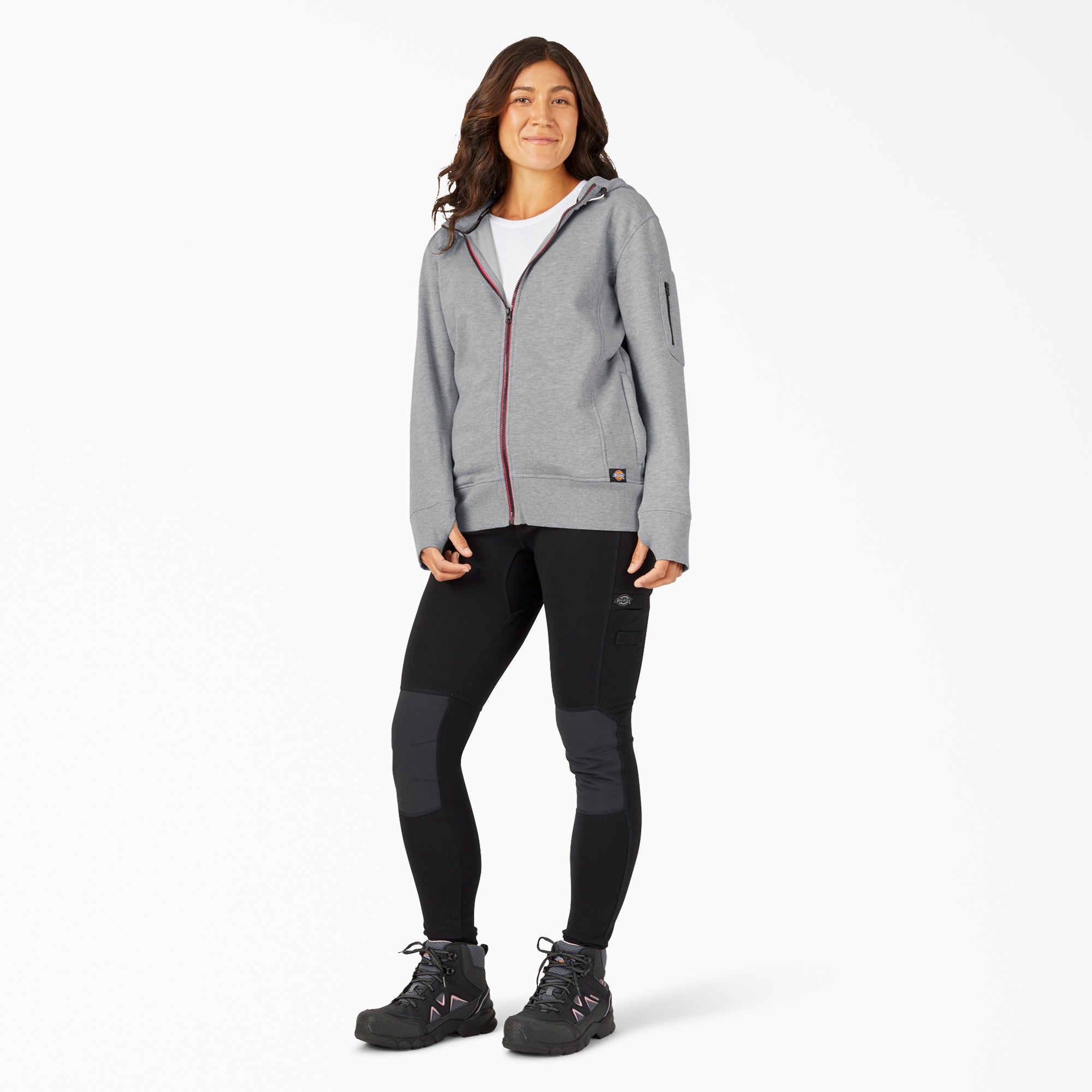 "Women's Performance Workwear Full Zip Fleece Hoodie"