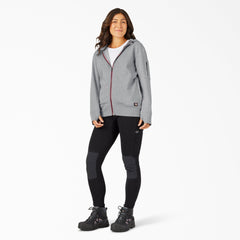"Women's Performance Workwear Full Zip Fleece Hoodie"