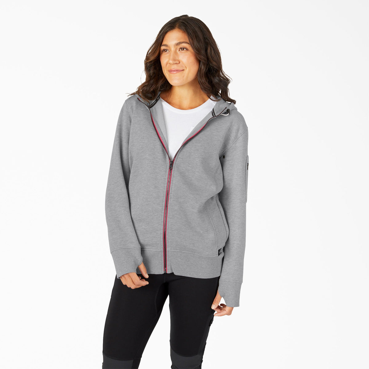 "Women's Performance Workwear Full Zip Fleece Hoodie"