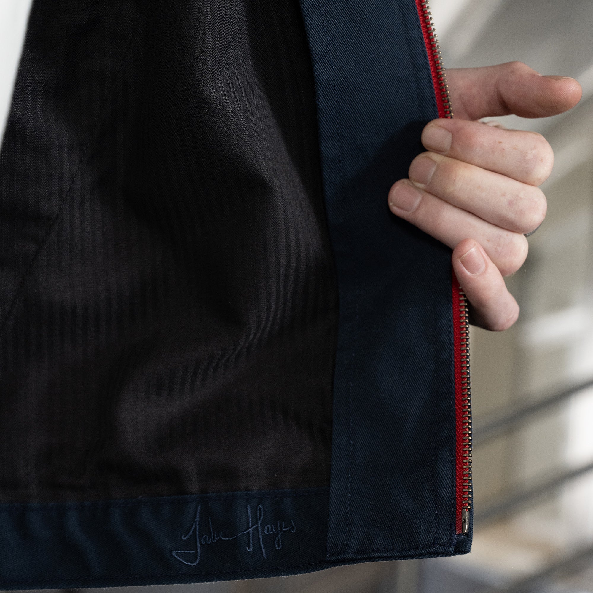 "Jake Hayes Stonewashed Eisenhower Jacket"