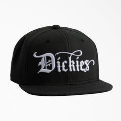 "Embroidered Flat Brim Hat"