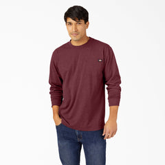 "Heavyweight Heathered Long Sleeve Pocket T-Shirt"