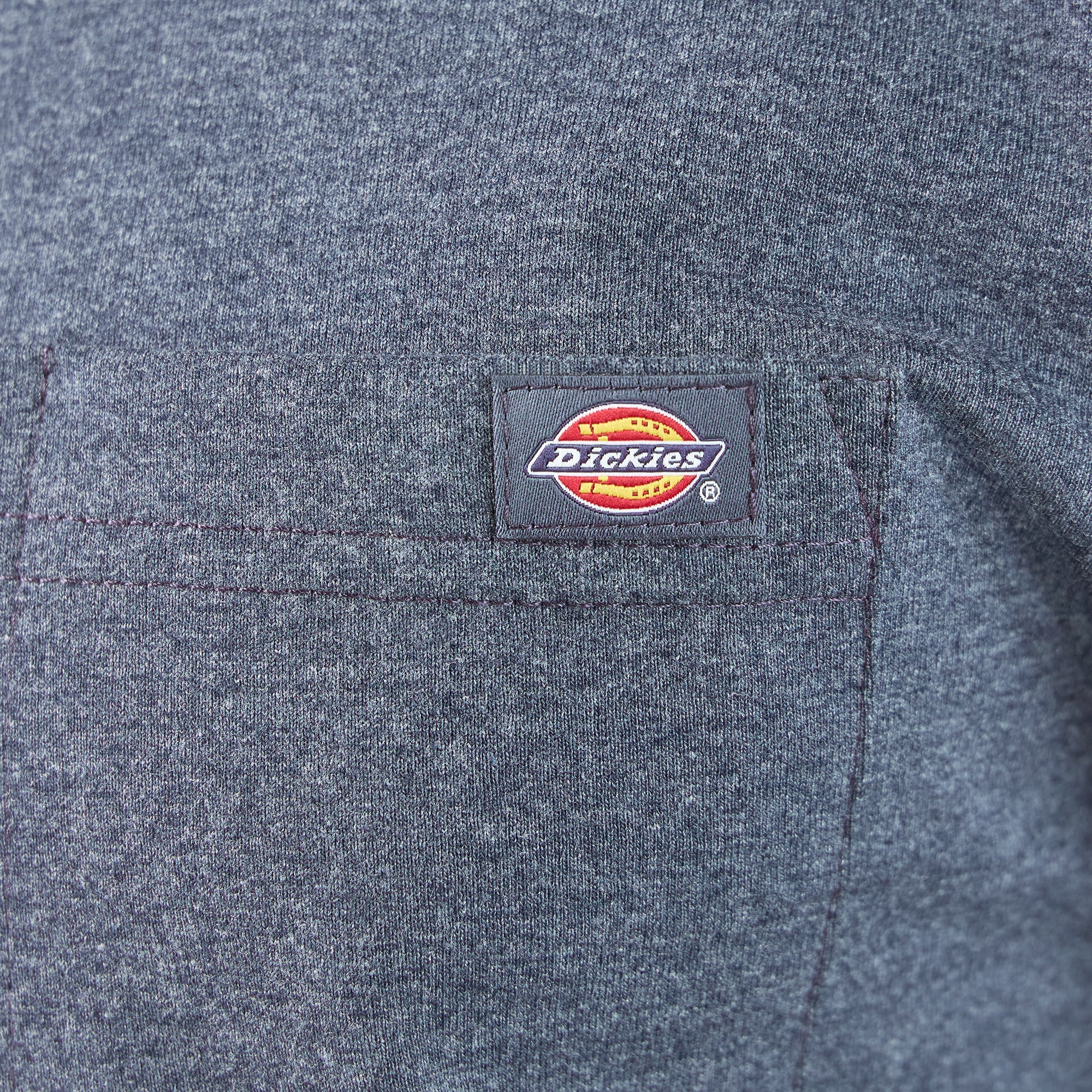 "Heavyweight Heathered Long Sleeve Pocket T-Shirt"