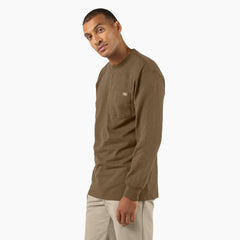 "Heavyweight Heathered Long Sleeve Pocket T-Shirt"