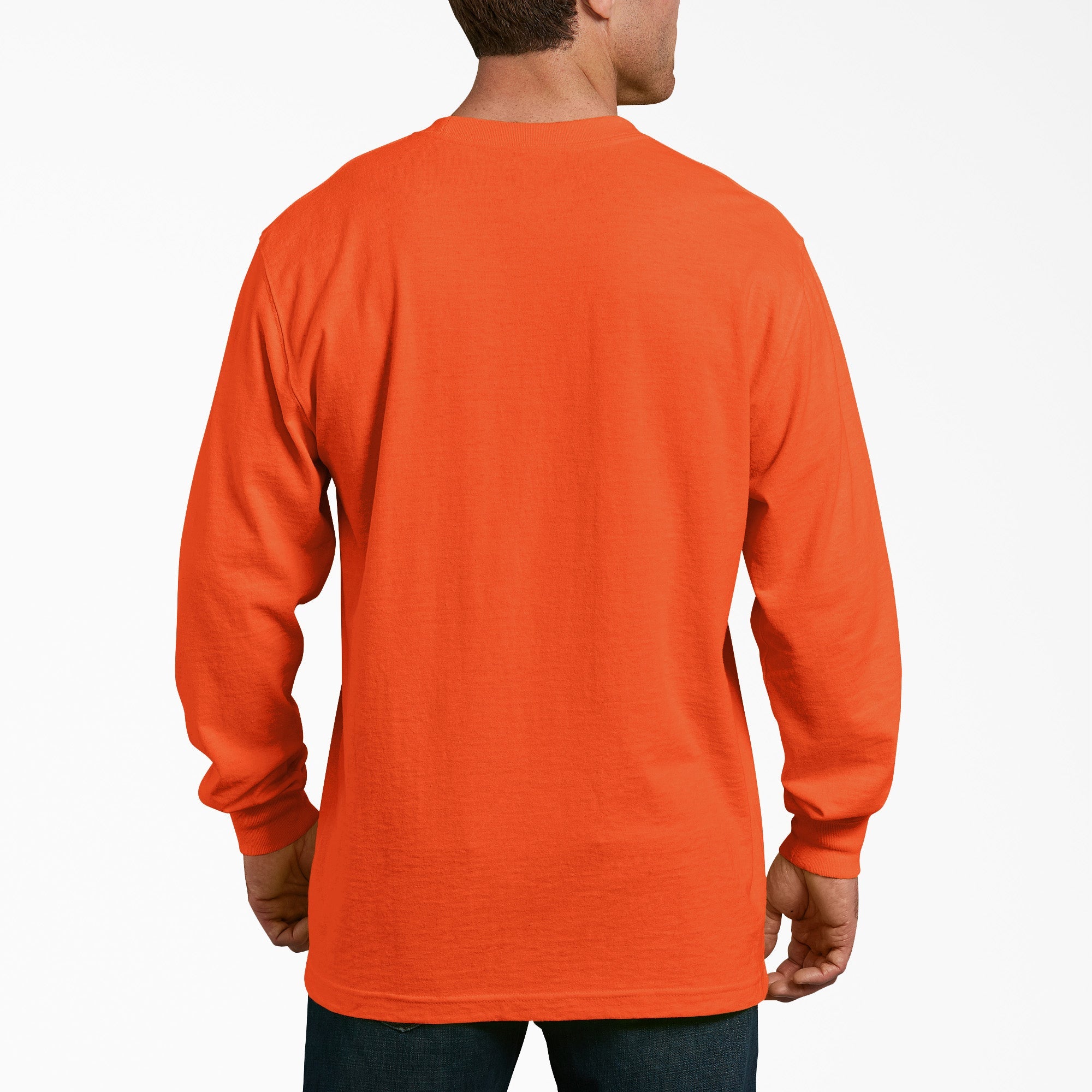 "Heavyweight Neon Long Sleeve Pocket T-Shirt"