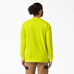 "Heavyweight Neon Long Sleeve Pocket T-Shirt"