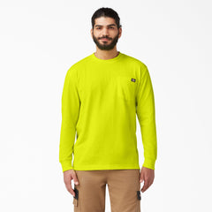 "Heavyweight Neon Long Sleeve Pocket T-Shirt"