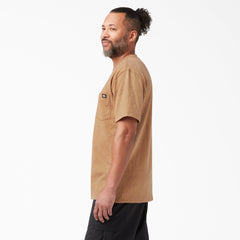 "Heavyweight Heathered Short Sleeve Pocket T-Shirt"