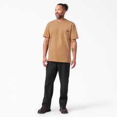 "Heavyweight Heathered Short Sleeve Pocket T-Shirt"