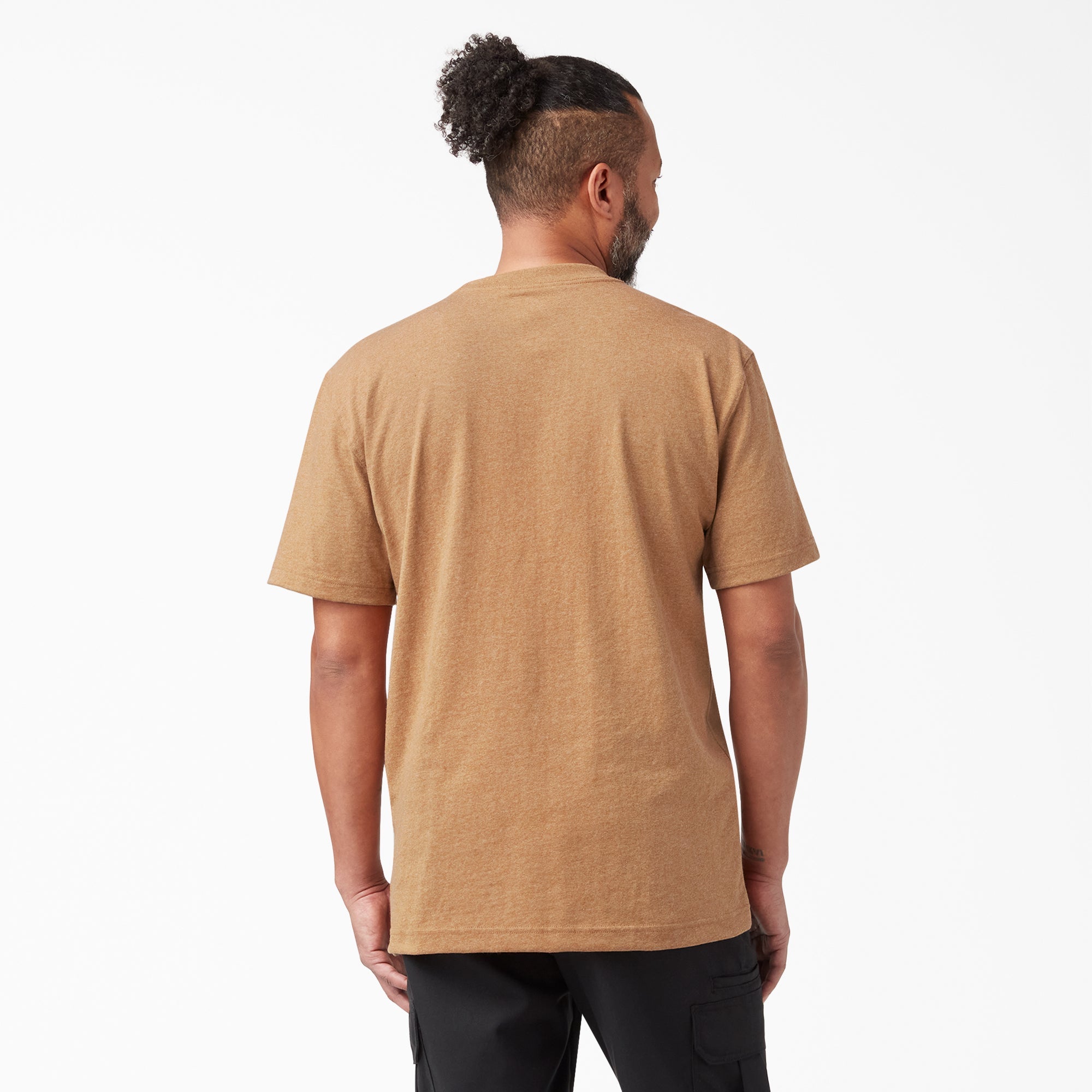 "Heavyweight Heathered Short Sleeve Pocket T-Shirt"