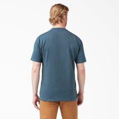 "Heavyweight Heathered Short Sleeve Pocket T-Shirt"