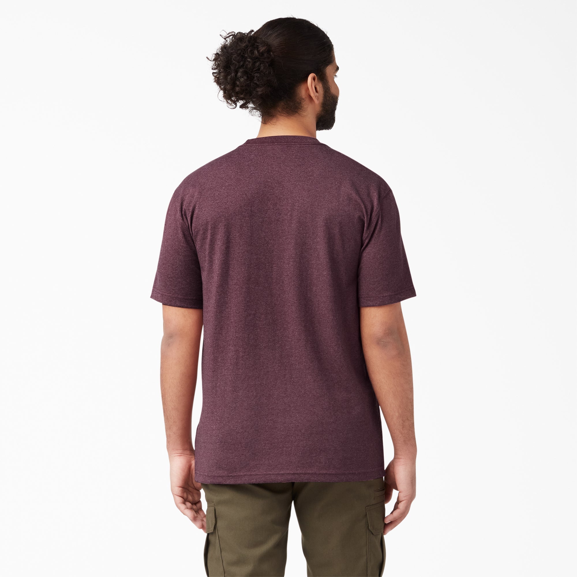 "Heavyweight Heathered Short Sleeve Pocket T-Shirt"