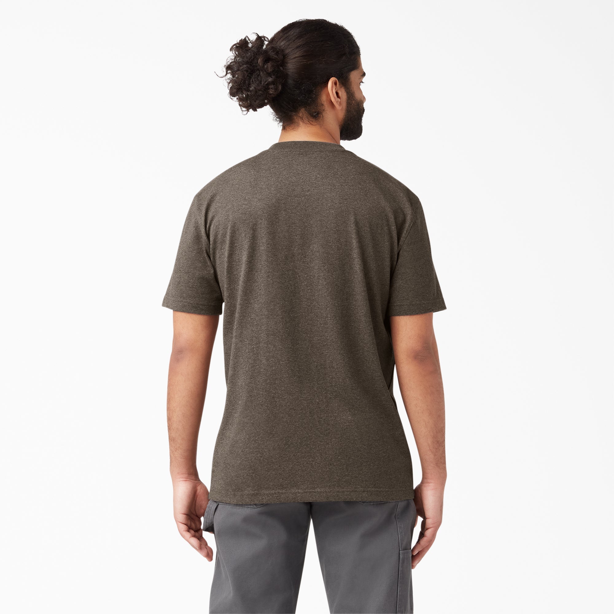 "Heavyweight Heathered Short Sleeve Pocket T-Shirt"