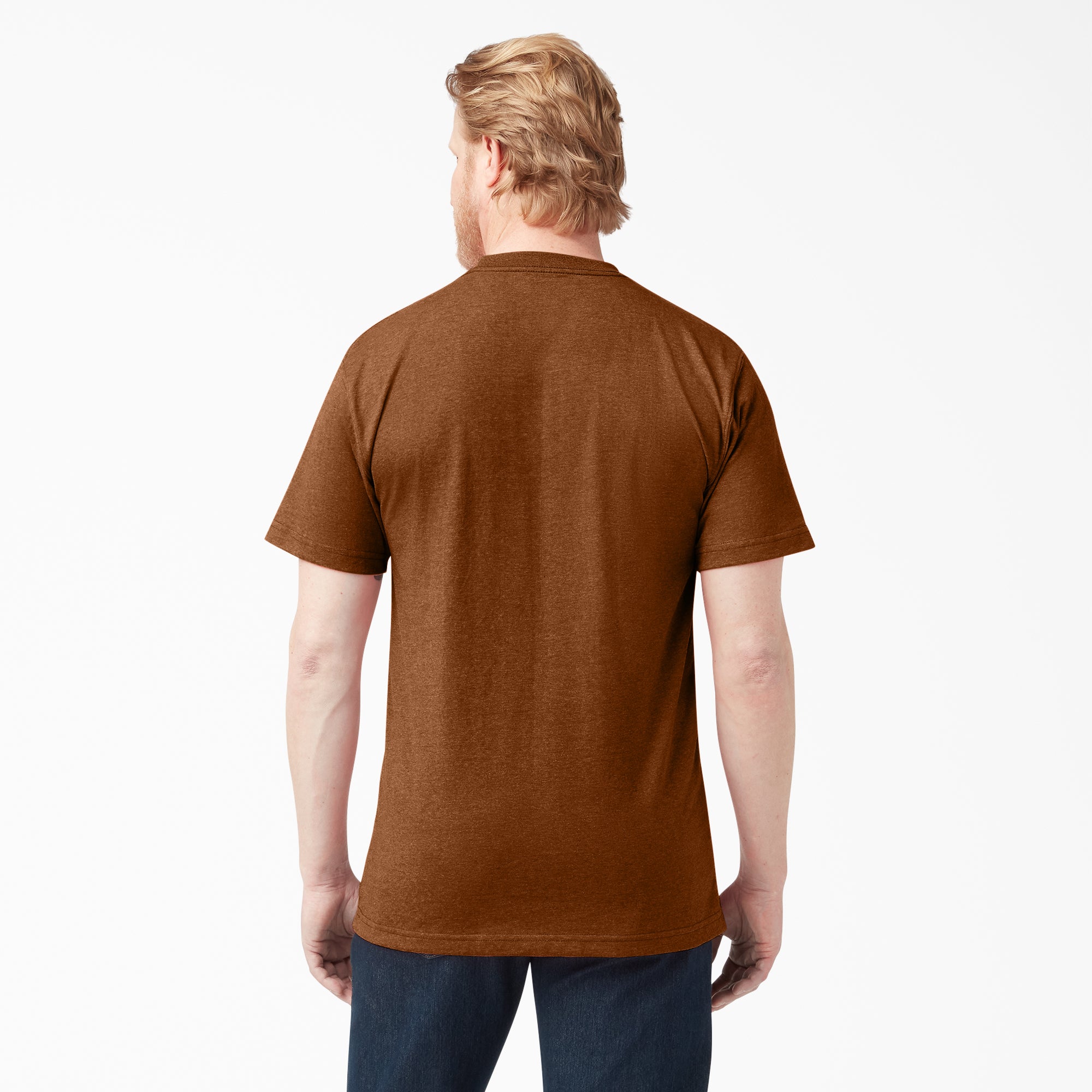 "Heavyweight Heathered Short Sleeve Pocket T-Shirt"
